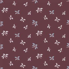 Japanese Leaf Motif Vector Seamless Pattern