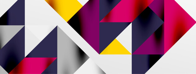 Tech minimal overlapping triangle shapes elements geometric graphic pattern