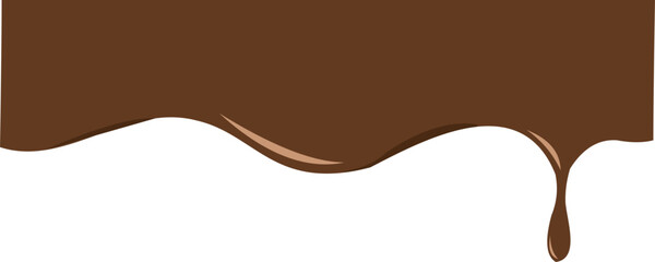 Melted Chocolate Corner Border