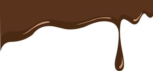Melted Chocolate Corner Border