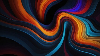 Trendy simple color gradient abstract background with dynamic wave line effect. Vector Illustration For Wallpaper, Banner, Background, Card, Book Illustration, landing page