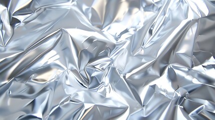 Crumpled Metallic Foil Texture