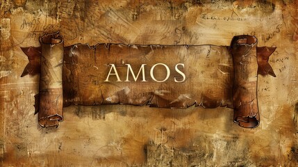 Ancient Biblical Scroll of Amos: A Historic Manuscript for Religious and Educational Use