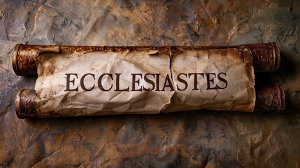 Religious Text of Ecclesiastes: Historical Manuscript for Spiritual Guidance