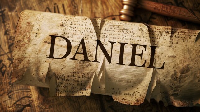 Historic Scroll of Daniel: Ancient Biblical Text for Study and Reflection