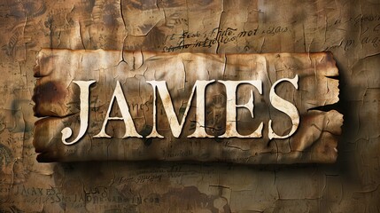 Antique Manuscript of James: A Timeless Resource for Theological Insight and Religious Studies