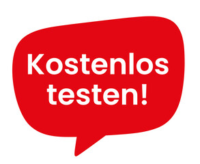 roter CTA Button Sprechblase Bubble