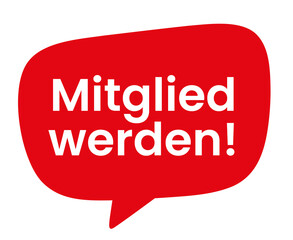 roter CTA Button Sprechblase Bubble