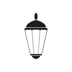 Lantern icon vector. Lamp illustration sign. Flashlight symbol. Arabian lamp logo.