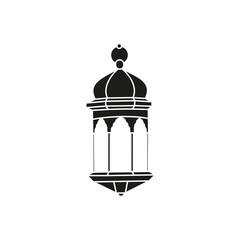 Lantern icon vector. Lamp illustration sign. Flashlight symbol. Arabian lamp logo.
