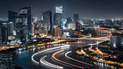 Fototapeta premium Cityscape photography vibrant