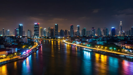 Fototapeta premium Cityscape photography vibrant