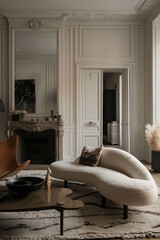 Art deco living space, livingroom, lobby, interiro design