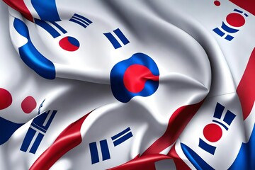 Fototapeta premium Korea Flag background 