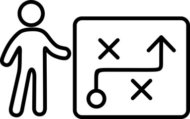 Strategy Icon Outline Style