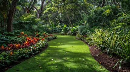 Lush greenery in tranquil setting