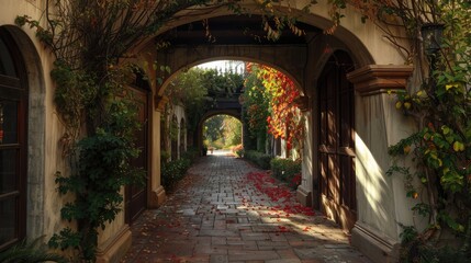 Naklejka premium A beautiful wooden archway