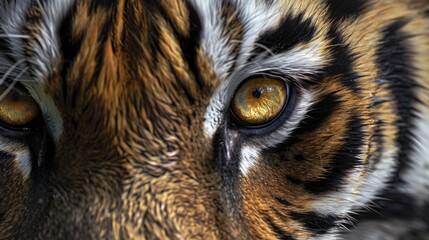 Tiger Eye to Eye Contact with Camera
