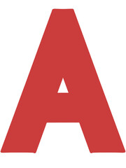 シンプルなアルファベットAのイラスト素材