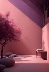 interior of a room with a sofa