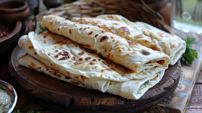 Wrap sandwiches with Armenian lavash flatbread