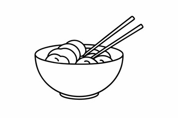 undle of ramen in-bowls and chopsticks set