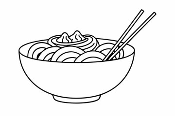 chopsticks lunch food spoon, illustration