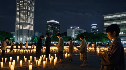 Obraz premium Hiroshima Day in Modern Serenity