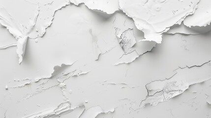 Obraz premium Concept of renovation reflected through white paint spots on paper from top view
