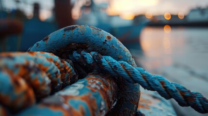 hawser close up shallow depth of field