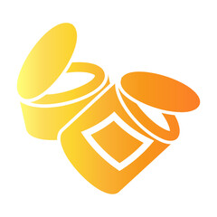 metals waste Gradient icon