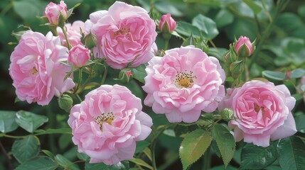 Fototapeta premium Pink Rosa Princess Anne in flower