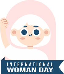 International Woman Day Character Sticker