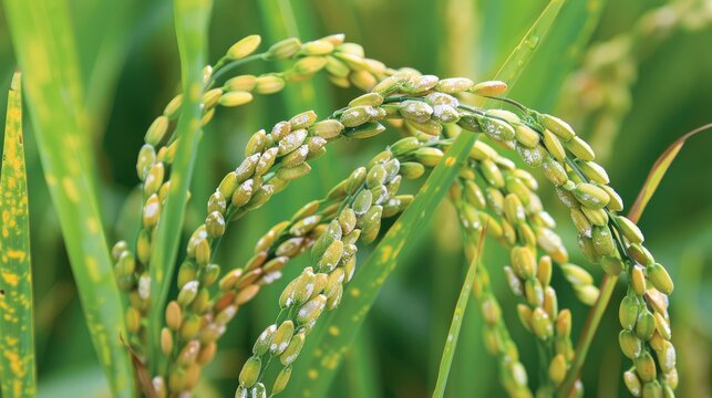 Rice Blast Disease caused by Magnaporthe oryzae begins as small water soaked spots that evolve into larger necrotic areas significantly damaging the plant s foliage