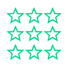 Obraz premium icon of stars with Straight Lines and Shapes