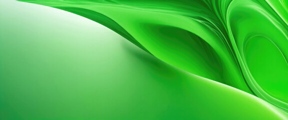 Obraz premium Soft and liquid Green waves background