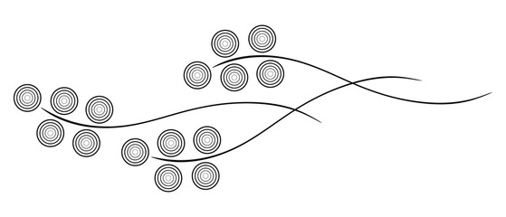 Black Text Divider Isolated on White