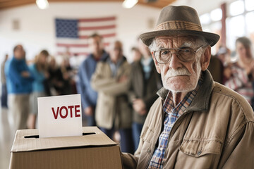 elderly_man_casting_his_vote_in_the_US