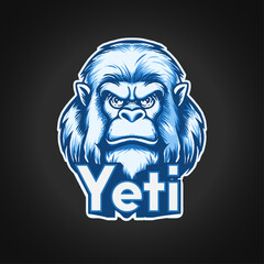 Yeti Esport Logo Gaming Vector Illustration Design