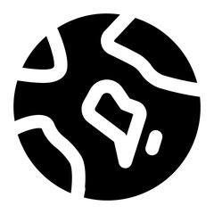 globe icon solid style