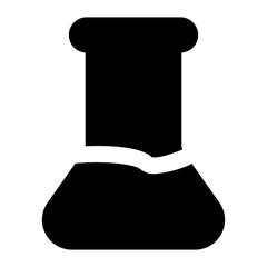 test tube icon solid style