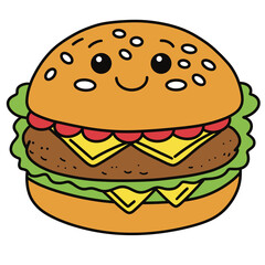 Cute Hamburger