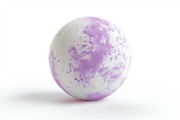 Purple and white Bath Bomb Mockup on White Background - Product Display and Branding
