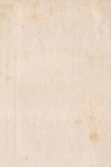 Old Paper Book Page, Sheet Texture, Vintage Background, Crumpled Paper With Stains
