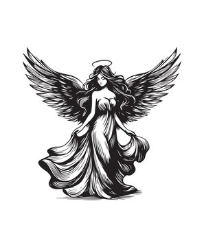 vector engel vector art,graphics engels icons set,vintage illustration engel clipart,vector engels flat style artwork design