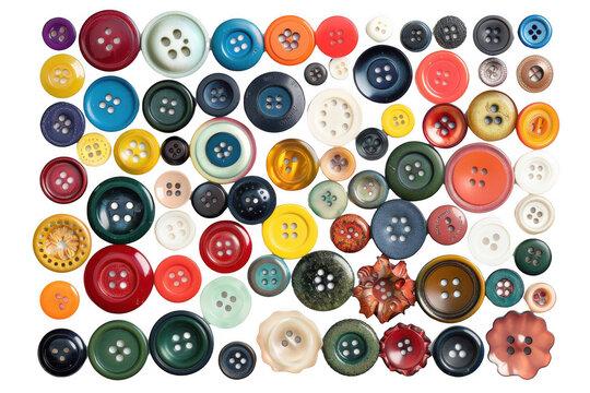 Collection of Colorful Assorted Buttons