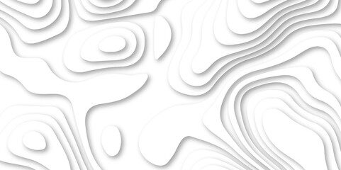 Abstract white color papercut realistic decoration texture design. modern white 3d luxury papercut wave line pattern background. geometry wallpaper, banner, poster vector illustration .