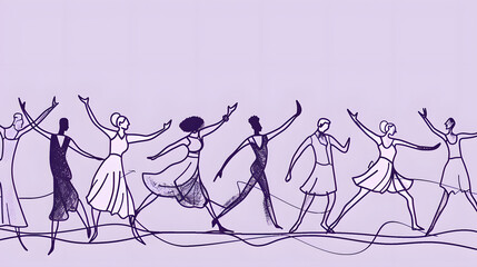 World Dance Day: Simple Illustration Banner