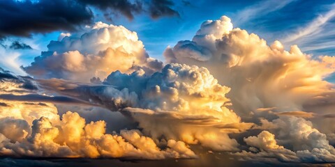 Various cloud formations captured in exquisite detail, sky, clouds, weather, nature, white, fluffy, cumulus, stormy, atmospheric