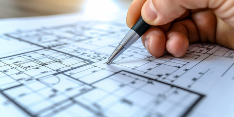 in hand, a pen fills out a form, the sun is shining from the window